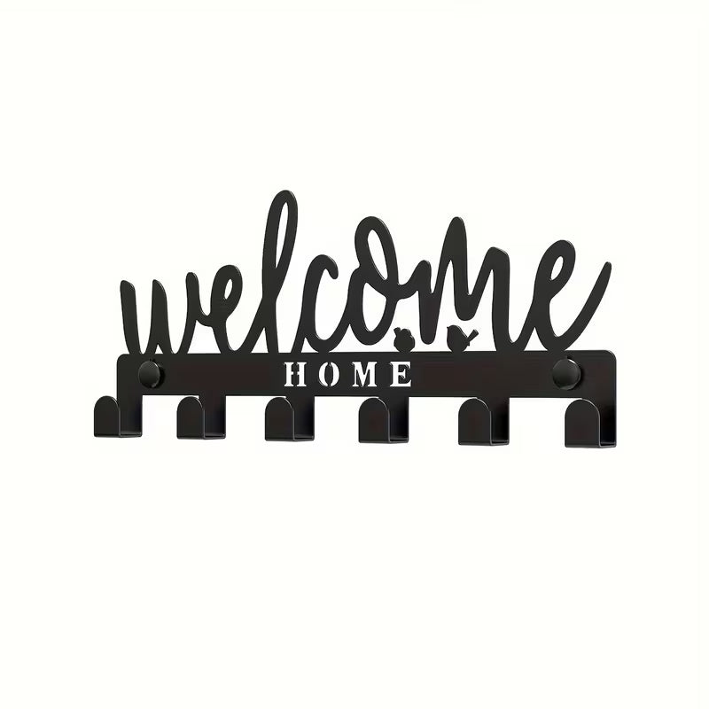 Metal Welcome Home Key Holder