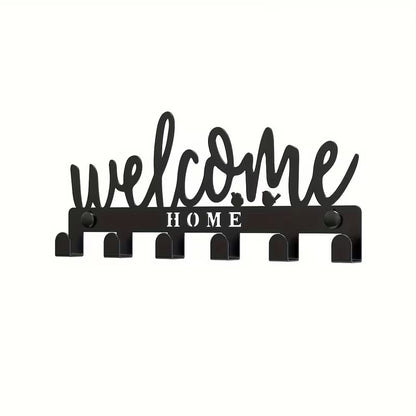 Metal Welcome Home Key Holder