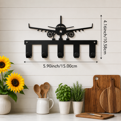 Metal Airplane Key Holder