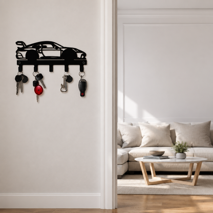Metal Porsche 911 gt3 Key Holder