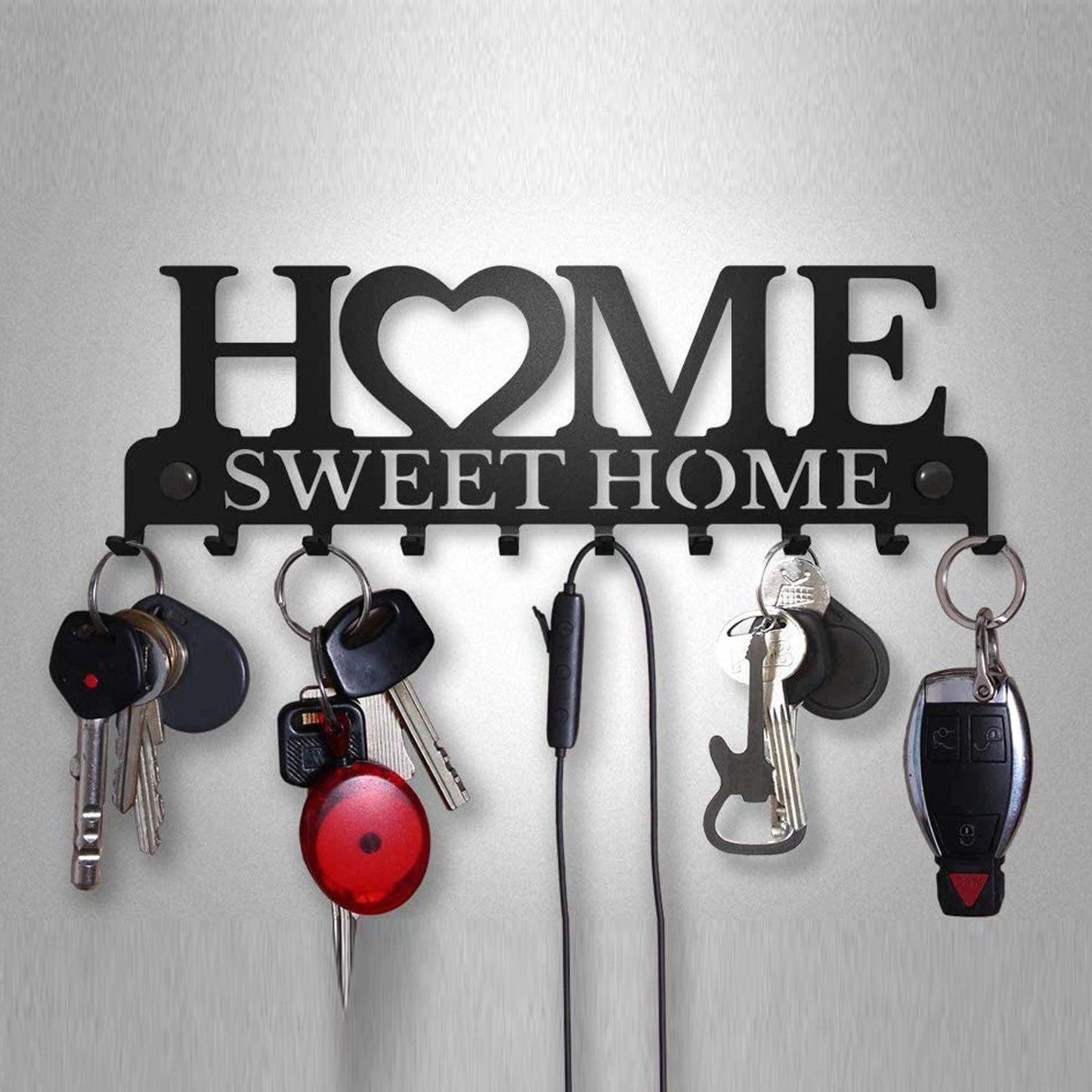 Metal Home Sweet Home Key Holder
